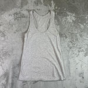 Lululemon Gray Racerback Tank Top Womens XS Athletic Workout Top
